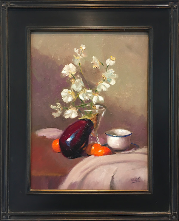 Eggplant and Mandarin Oranges by James Cobb