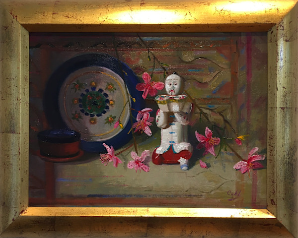 Prayer Rug and Chinese Figure by James Cobb