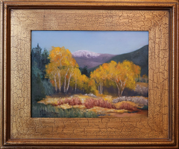 Yellow Aspens With Truchas Peak by Janie Deupree