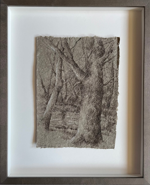 Blue Water Hole Landscape by Katherine Liontas-Warren