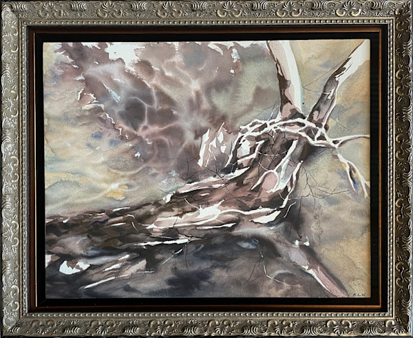 The Fallen Tree by the Creek by Katherine Liontas-Warren