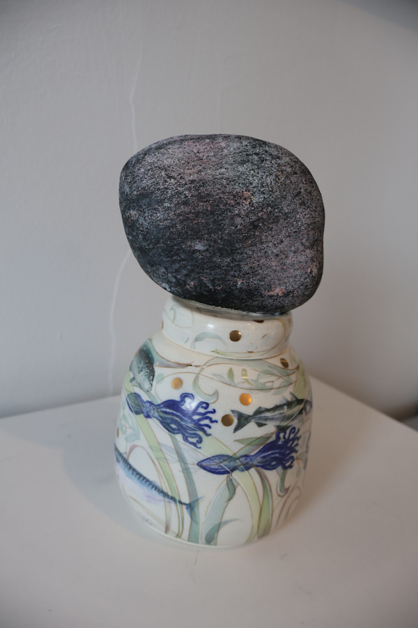 Rock on a Pot - Ginger Jar Under the Sea by Roger Runge, Image 1.