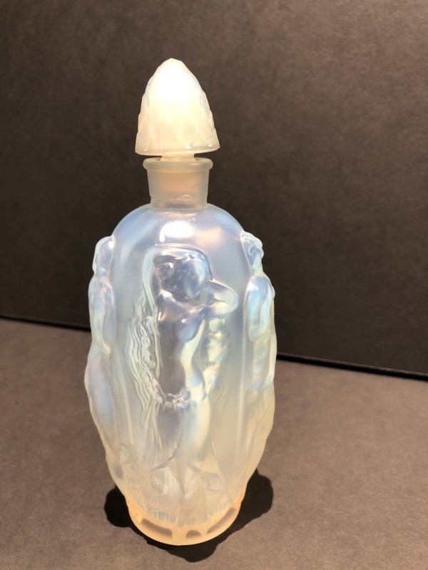Sabino France Perfume La Ronde Fleurie Opalescent Art Glass Crystal Bottle