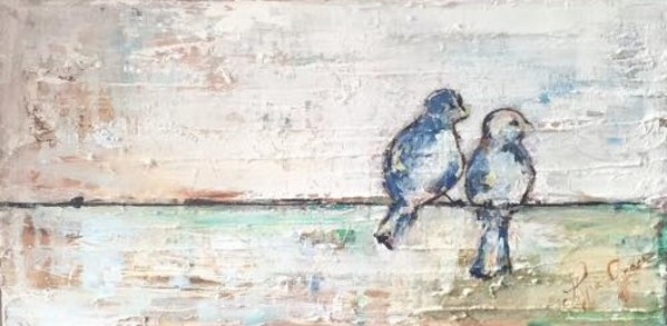 Birds on a line by Lyra Brayshaw