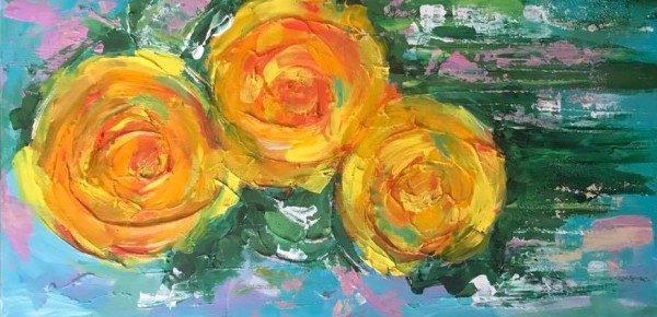 Yellow Roses by Lyra Brayshaw