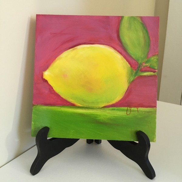 Lemons, After Matthew Johnston (Dark Pink) by Jennifer Hooley