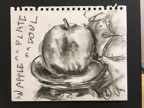A Big Apple (Left) by Jennifer Hooley