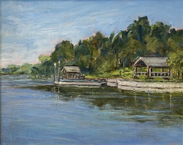 The Pier, Cazenovia (series) by Jennifer Hooley