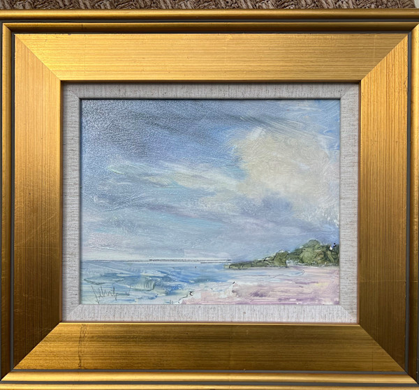 Shoreline, Painting on the beach (Series) by Jennifer Hooley
