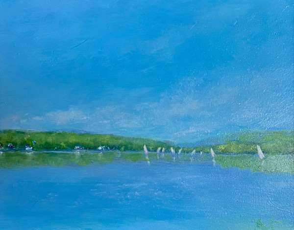 Cazenovia Lake, Summer Sailing (Series) 2 of 2 by Jennifer Hooley