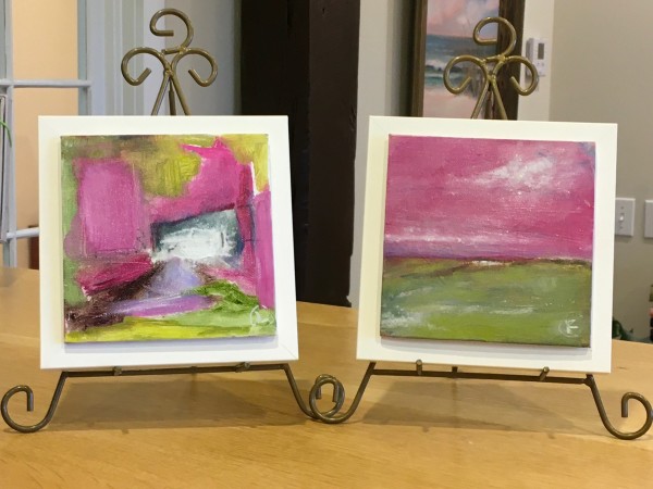 First Abstracts II (Left & Right) by Jennifer Hooley