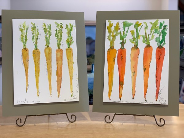 Carrots (Left & Right) by Jennifer Hooley