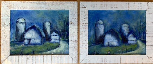 After George's Barn (Left & Right) by Jennifer Hooley