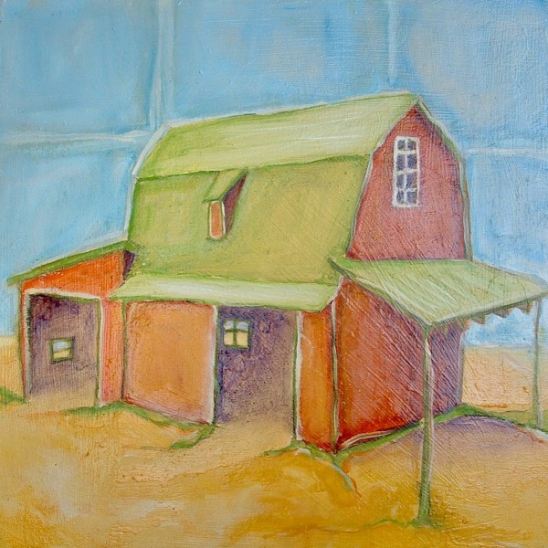 Strawberry Field Barn by Jennifer Hooley