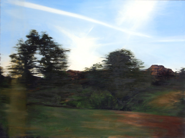 View from a speeding train 13 Madrid to Barcelona by Amanda van Gils