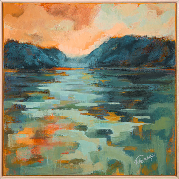 Sapphire Depths and Embered Skies by Ann Flemings | FlemingsArt.com