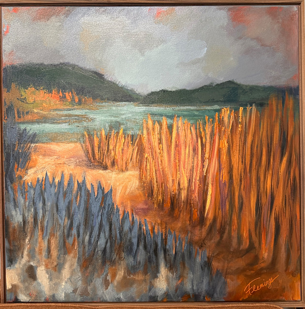 Between Quiet Rushes and Soft Horizons by Ann Flemings | FlemingsArt.com