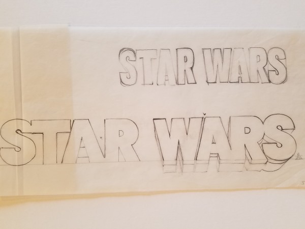 Star Wars 10th Anniversary Poster "STAR WARS" Hand Lettered Typography Study