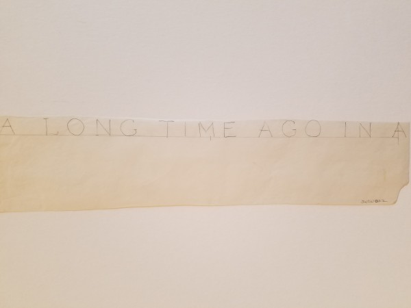 Star Wars 10th Anniversary Poster "A Long Time Ago" Hand Lettered Typography Early Concept