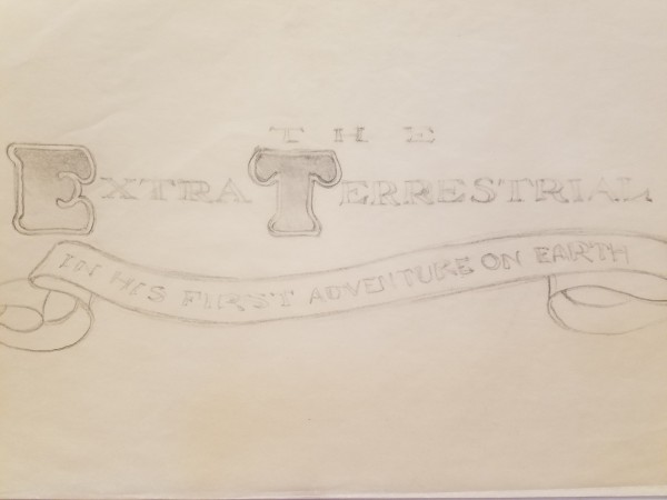 E.T. the Extra-Terrestrial Logo Concept Art, "ET"