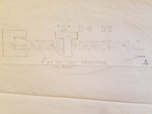 E.T. the Extra-Terrestrial Logo Concept Art, Starry "ET"