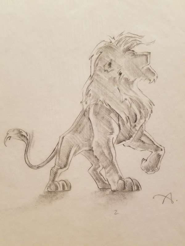 The Lion King  IMAX Poster Concept Art, Simba Raising Front Paw