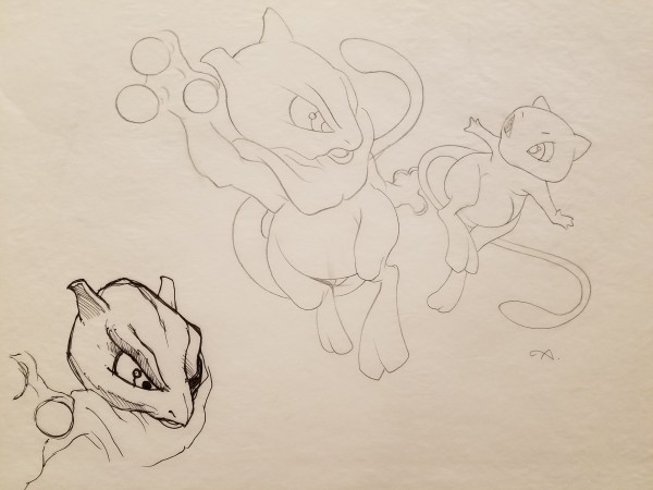 Pokemon: The First Movie Poster Concept, Mew / Mewtwo