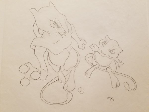 Pokemon: The First Movie Poster Concept, Mew / Mewtwo "C"