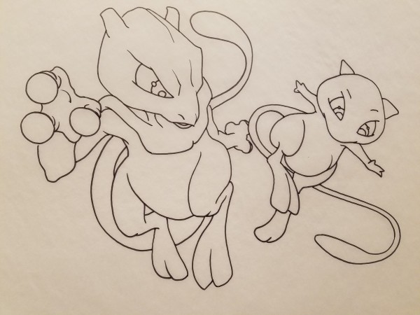 Pokemon: The First Movie Poster Concept, Mew / Mewtwo