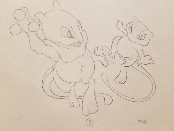 Pokemon: The First Movie Poster Concept, Mew / Mewtwo "B"