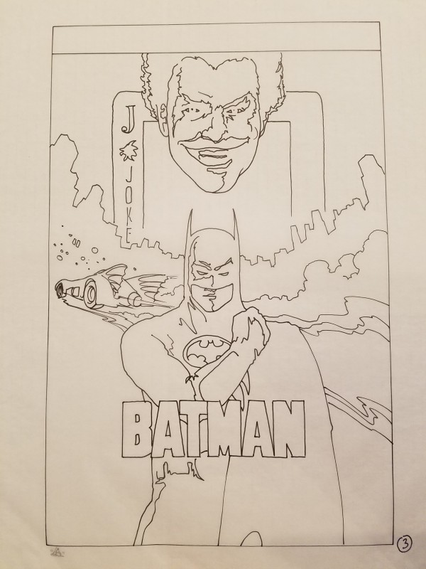 Batman Poster Concept in Pen "3"