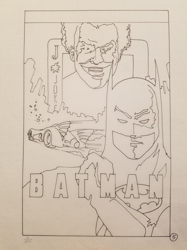 Batman Poster Concept in Pen "5"