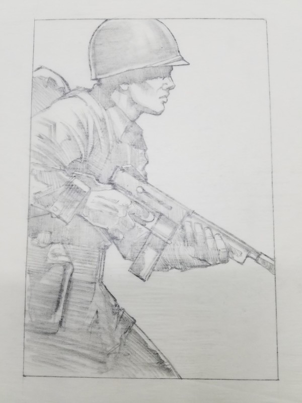 Band of Brothers Concept Art, Rifle Right