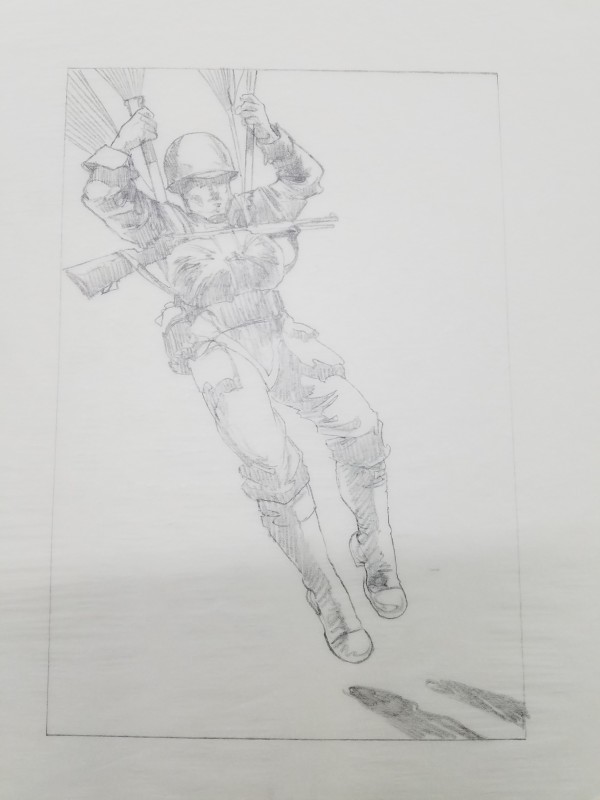 Band of Brothers Concept Art, Parachuting Rt