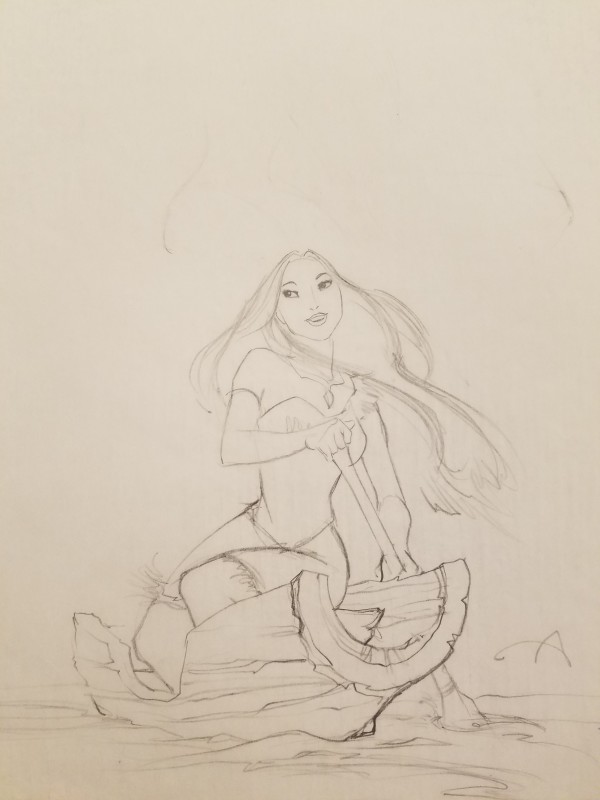 Pocahontas Poster Concept Art, Near Final Poster