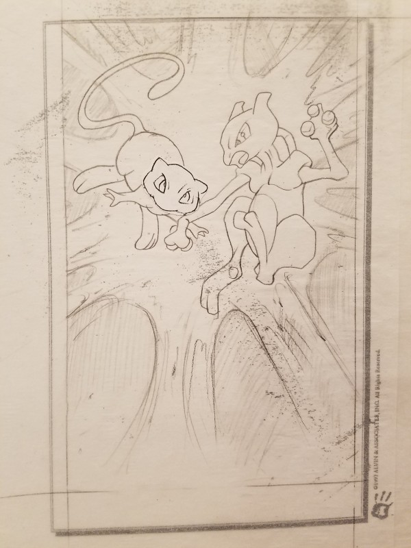 Pokemon: The First Movie Poster Concept, Mew / Mewtwo Clash