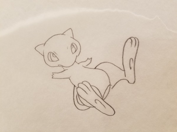 Pokemon: The First Movie Poster Concept, Mew Body Sketch 2