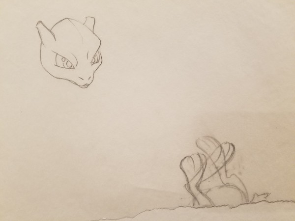 Pokemon: The First Movie Poster Concept, Mewtwo Head & Mew Body
