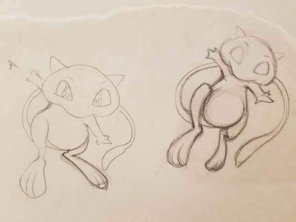 Pokemon: The First Movie Poster Concept, Mew Study
