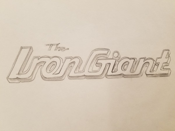 The Iron Giant Logo Concept, Hot Rod Styling by John Alvin, Image 1.