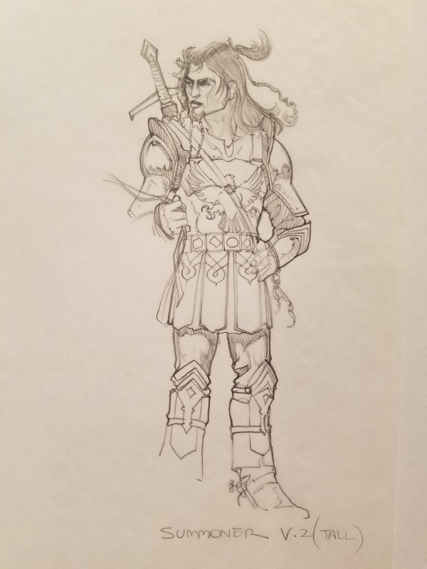 The Dragon Princess Sketch, SUMMONER by John Alvin, Image 1.