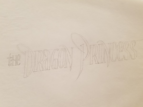 The Dragon Princess Sketch, Title by John Alvin, Image 1.
