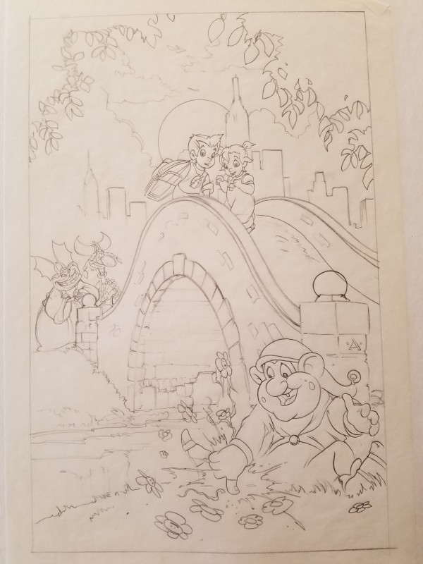 Troll in Central Park Poster Concept, Troll & Kids With Boat