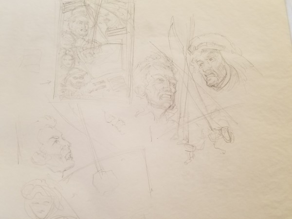 The Majestic Sand Pirates of the Sahara Poster Concepts & Studies by John Alvin, Image 1.