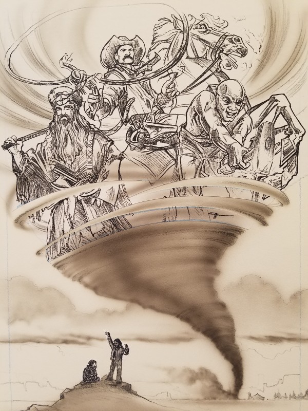 Tall Tale Poster Concept Art, Characters from Tornado