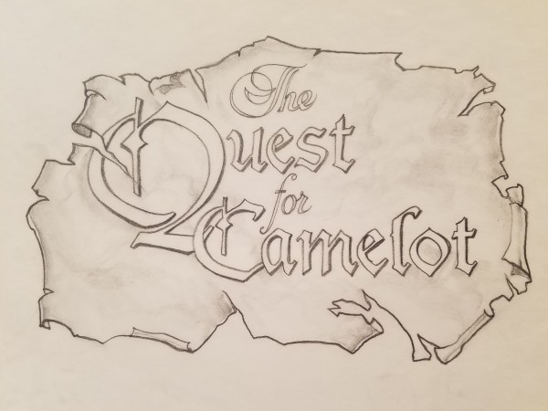 Quest for Camelot Title Concept, Parchment