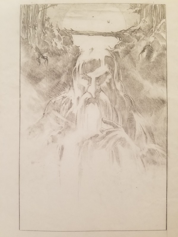 Quest for Camelot Poster Concept, Merlin Waterfall