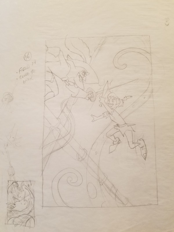 Peter Pan Poster Concept Art, Cover Concept "16"