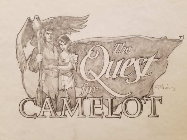 Quest for Camelot Title Concept, Garrett With Staff