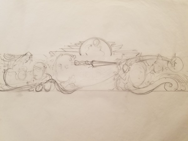 The Golden Child Logo Concept, Rough Layout of Full Cast